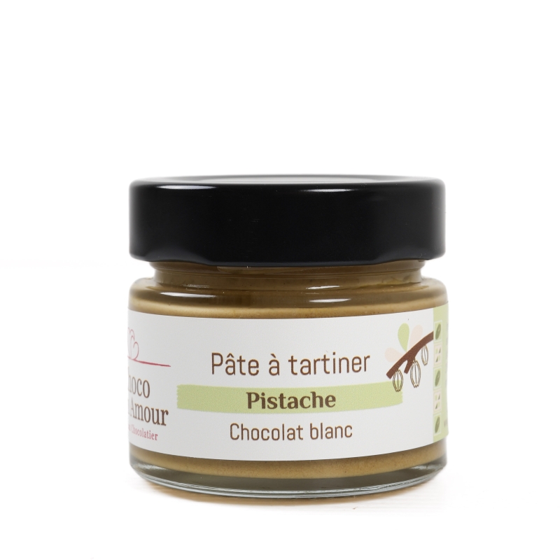 Pâte à tartiner pistache chocolat blanc
