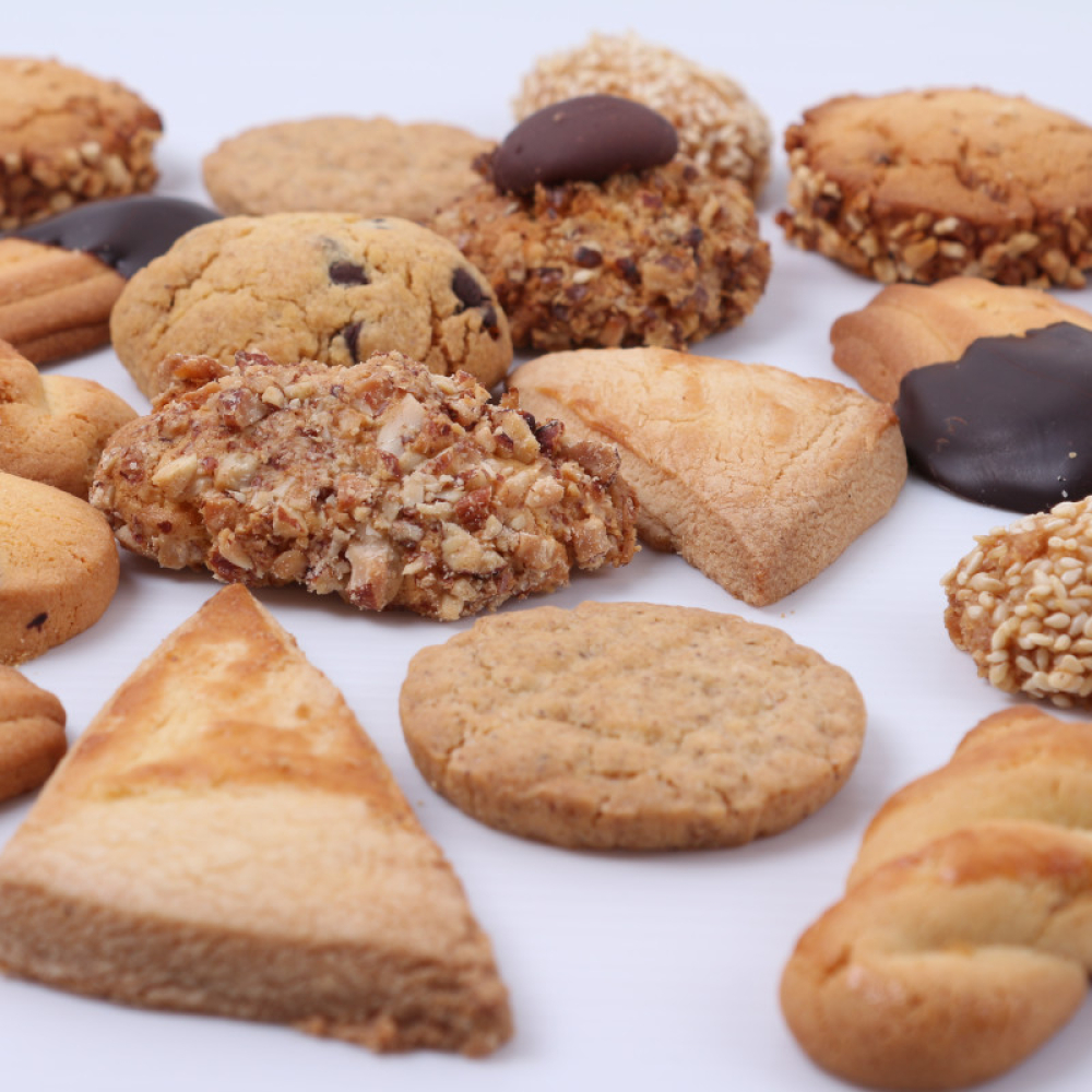 Boîte de biscuits aux amandes artisanaux