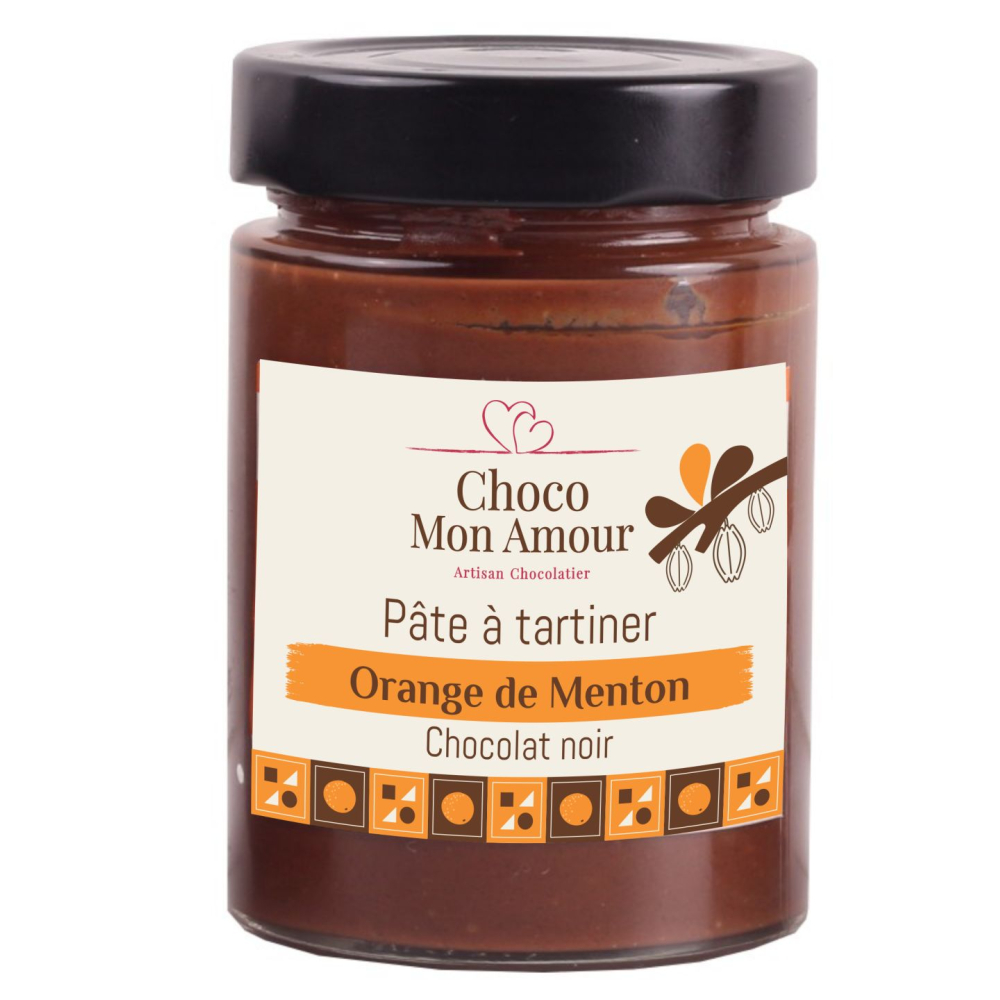 Pate a tartiner a l'orange et chocolat noir
