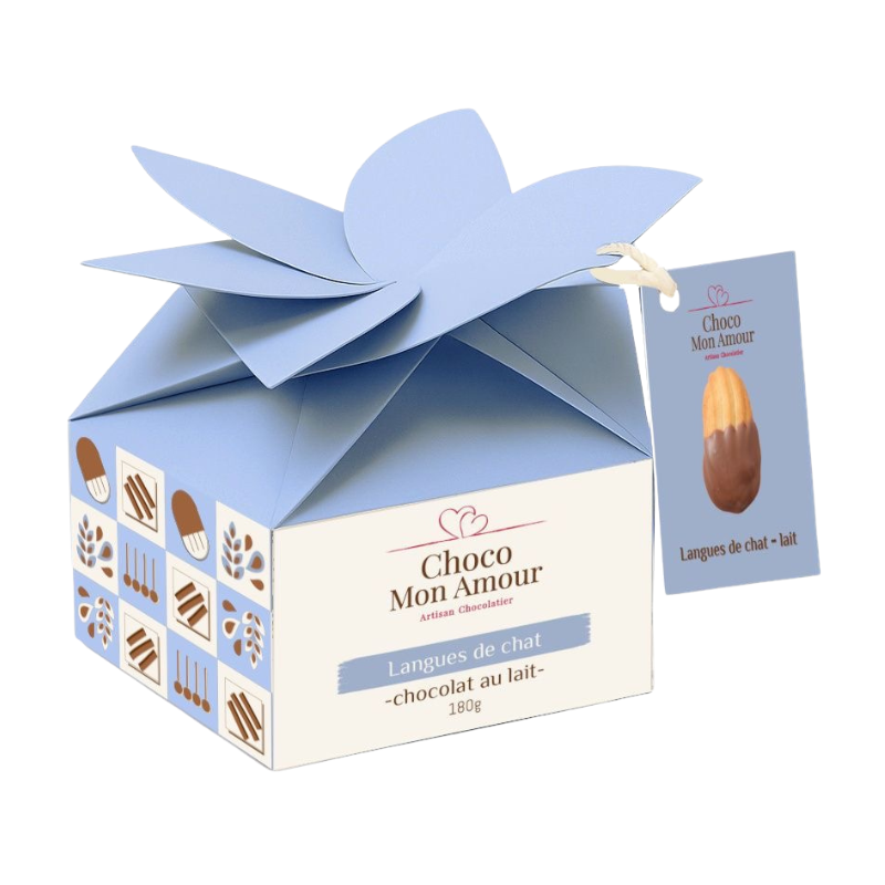 Langues de chat au chocolat au lait