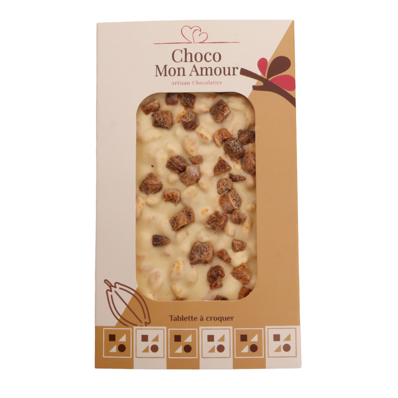 Chocolat blanc aux figues séchées