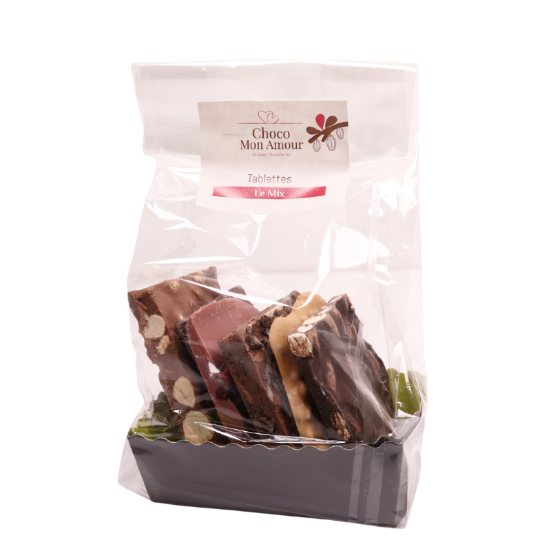 Mix de 5 morceaux de tablettes de chocolat