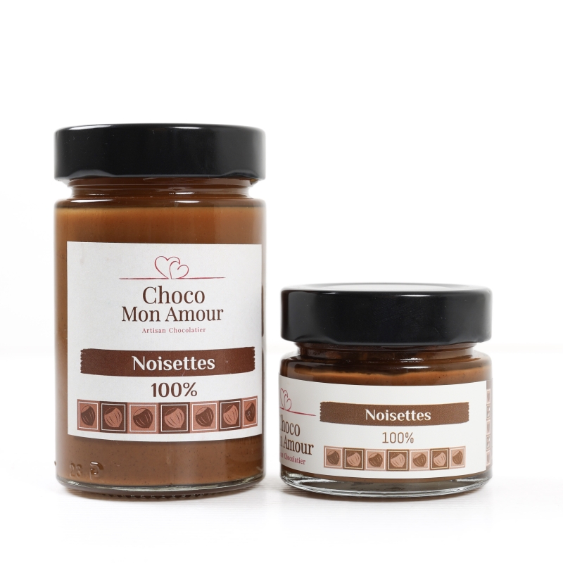 Pâte à tartiner noisettes 100%